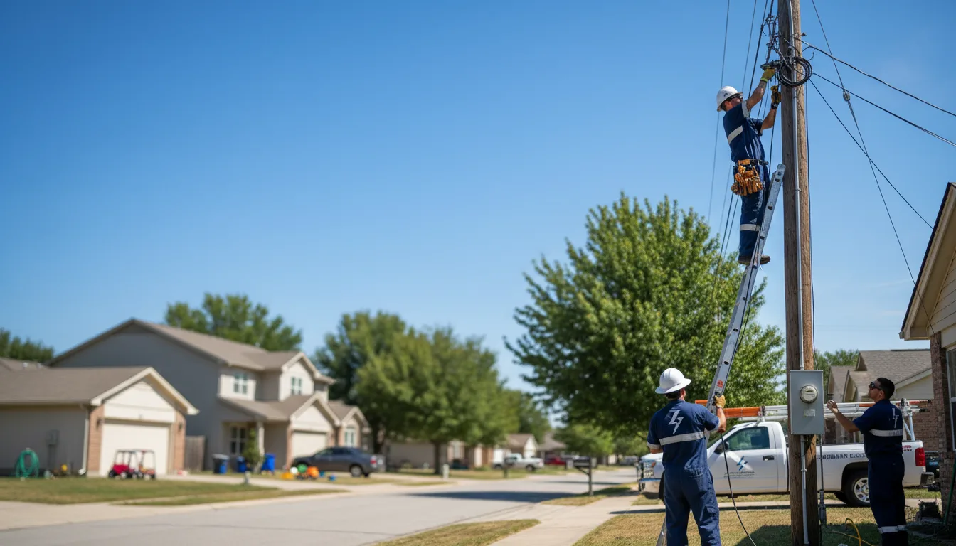 Residential electrician providing installation services in Munday, WV